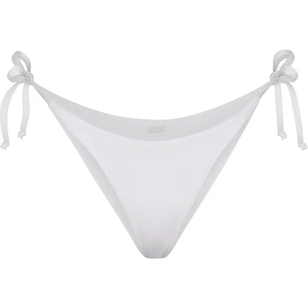SKIMS Signature Swim Dipped Tie Bottoms Marble White NWT Size 4X